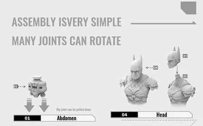 Batman Arkham Knight – 7 Collectible Figures Set (4 - Inch Model Series)Action FigureLIVZYLIVZY