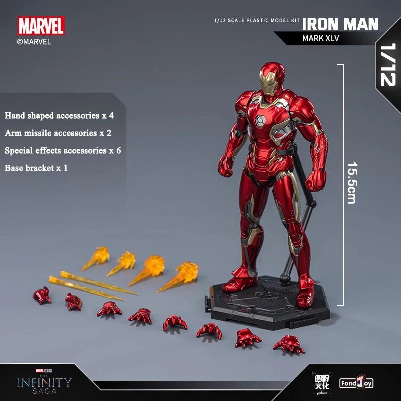 Fondjoy Iron Man MK45 – 1/12 Scale 6" Model KitLIVZYLIVZY