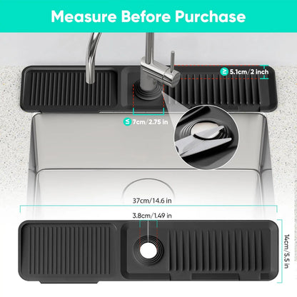 Soft Silicone Faucet Splash Guard MatFaucet Splash GuardLIVZYLIVZY